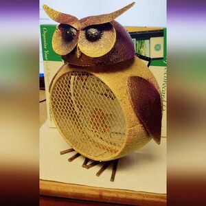 Bronze Scrap Metal Owl 12" Tall